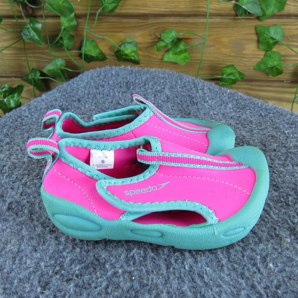 Speedo Girls Water Sox Talla T 5-6 Mediano Rosa Gancho y Lazo Sintético Foto 3 de 4
