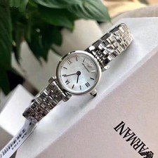 EMPORIO ARMANI WOMENS WATCH GIANNI AR1763 SILVER BRACELET MOTHER OF PEARL DIAL