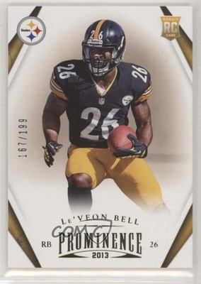 2013 Panini Prominence Gold 167/199 Le'Veon Bell #157 Rookie RC 00fe