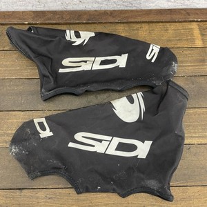 Sidi Cycling Shoe Covers Black Reflective Logo Zip Closure Lightweight 35g Pair