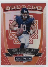 2017 Panini Rookies & Stars Crusade Red 18/99 Mitchell Trubisky #16 5by