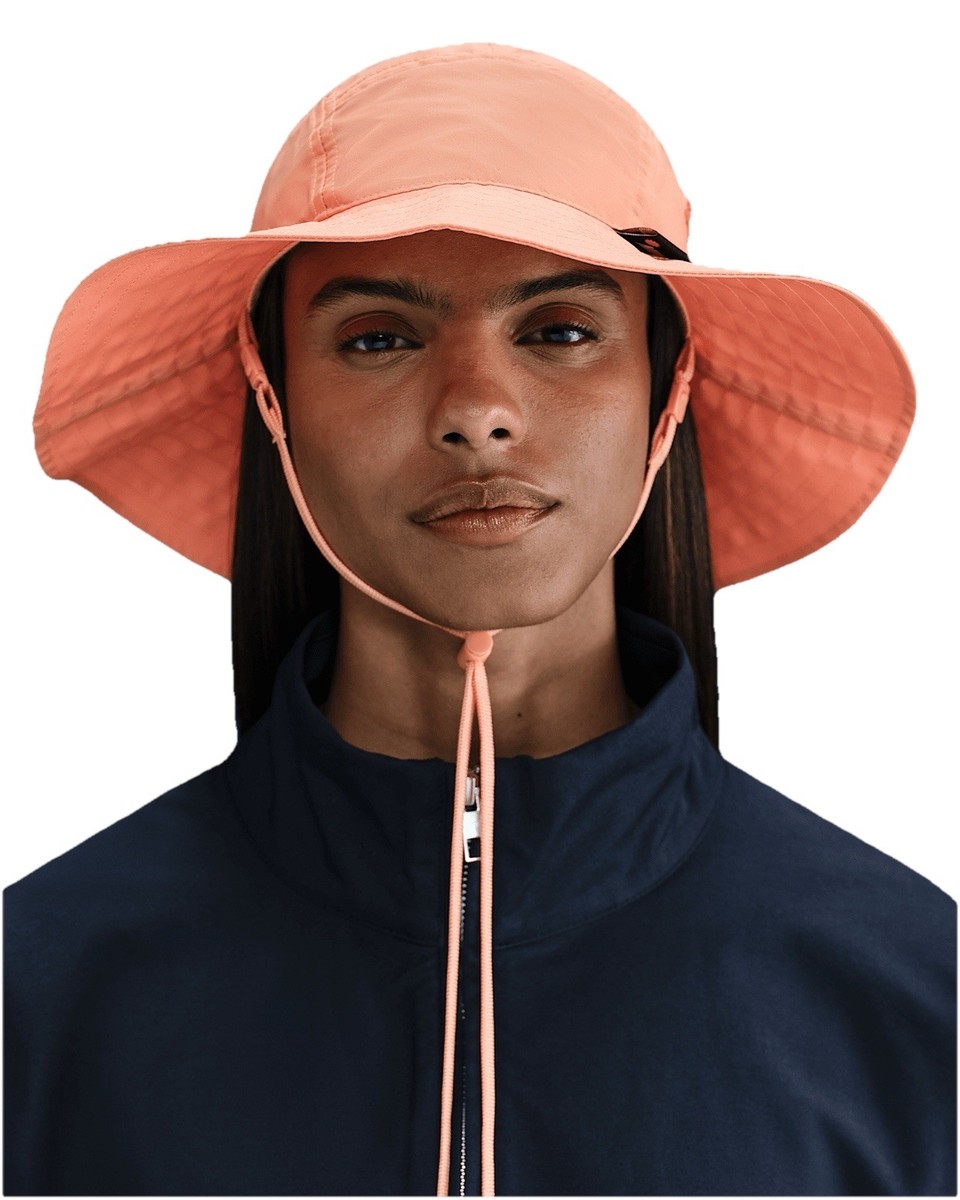 NIKE Apex Wide Brim Bucket Hat Orange Apricot Adult Unisex Sz L