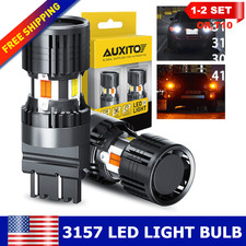 Auxito 3157 Switchback Led Turn Signal Light Parking Lamp Amber White 2pcs4pcs
