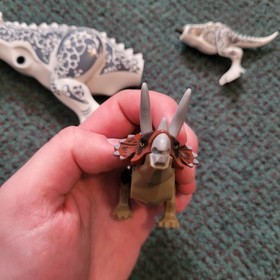 READ Jurassic World Indominus Rex White Custom Lego Dinosaur 75919 & OTHER PARTS