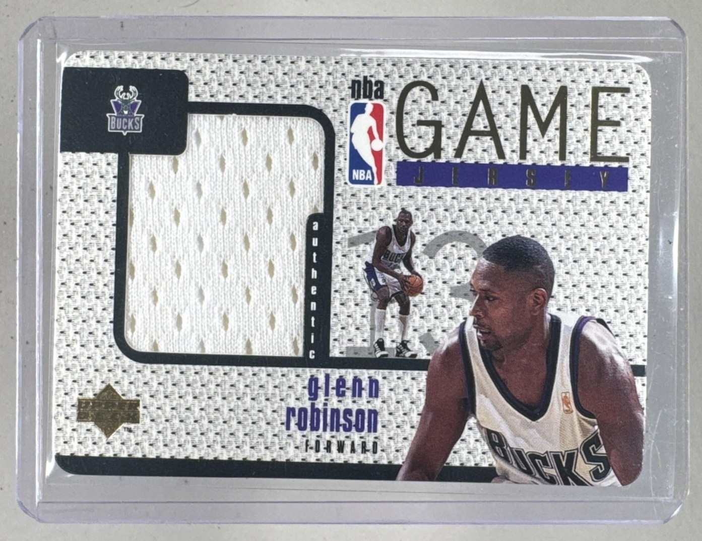 Glenn Robinson 1997 Upper Deck #GJ19 Game Jerseys Patch view 1