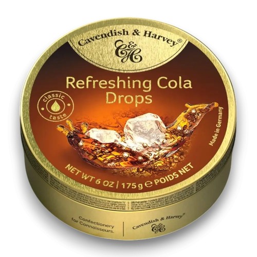 Cavendish & Harvey - Cola Drops (10pc x 175g tin) - Picture 2 of 5