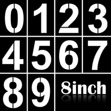 8 Inch Large Number Stencils Kit 0-9 Address Number Stencil Set Reusable