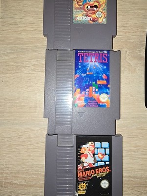 Nes Spiele Paket Mario Bros, Tetris und Trog