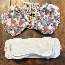 Sunbaby Reusable Cloth Diaper Covers with 6 Inserts rumparoo Multicolor