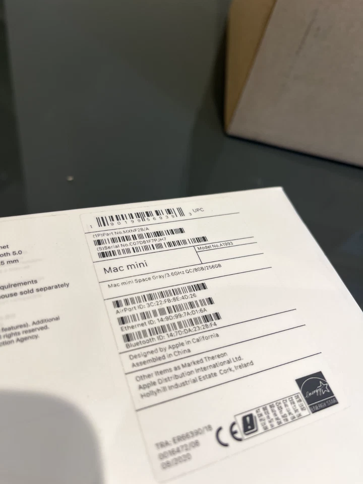 Apple Mac Mini Grey A1993- i3 3.6GHz 8GB RAM 128GB SSD - Brand new & sealed  - Image 2 of 2