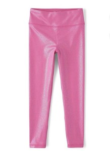 The Childrens Place Girls Hi-Shine  Pink Leggings Size Large (10-12) NEW