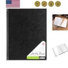 8.5"x 11" Hardbound Sketchbook, 110 Sheets, Black