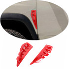 Fit For 2021-2026 Dodge Ram 1500 ABS Red Side Air Vent Hood Intake Cover Trim 2P