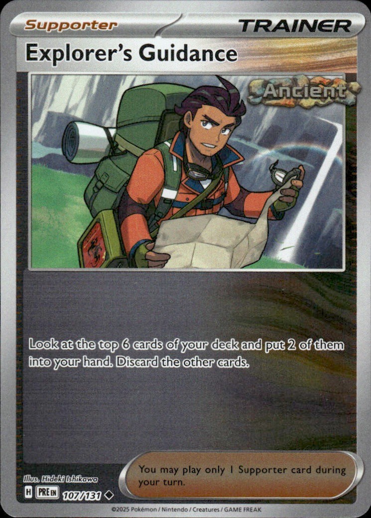 Explorer's Guidance 107/131 SV: Prismatic Evolutions Pokemon Reverse Holo NM