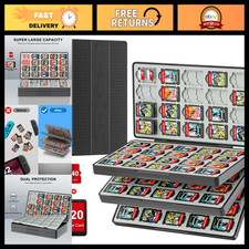Portable Nintendo Switch Game Case - 120 Slots, 240 Micro SD Storage, Organizer