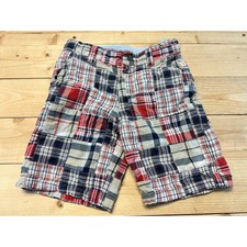 Janie and Jack 4T Plaid Patchwork Shorts Boys Kids Casual Summer