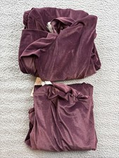 2x A New Day Dress Women's Plus Size 1X Velvet Ruched Sleeveless Mini Burgundy