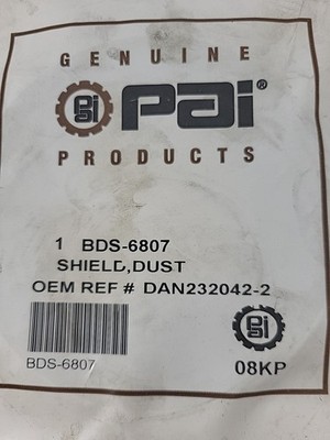 PAI Mack BDS-6807 Dust Shield, 4.906'' O.D. x 2.625'' I.D. x 0.50'' Width 