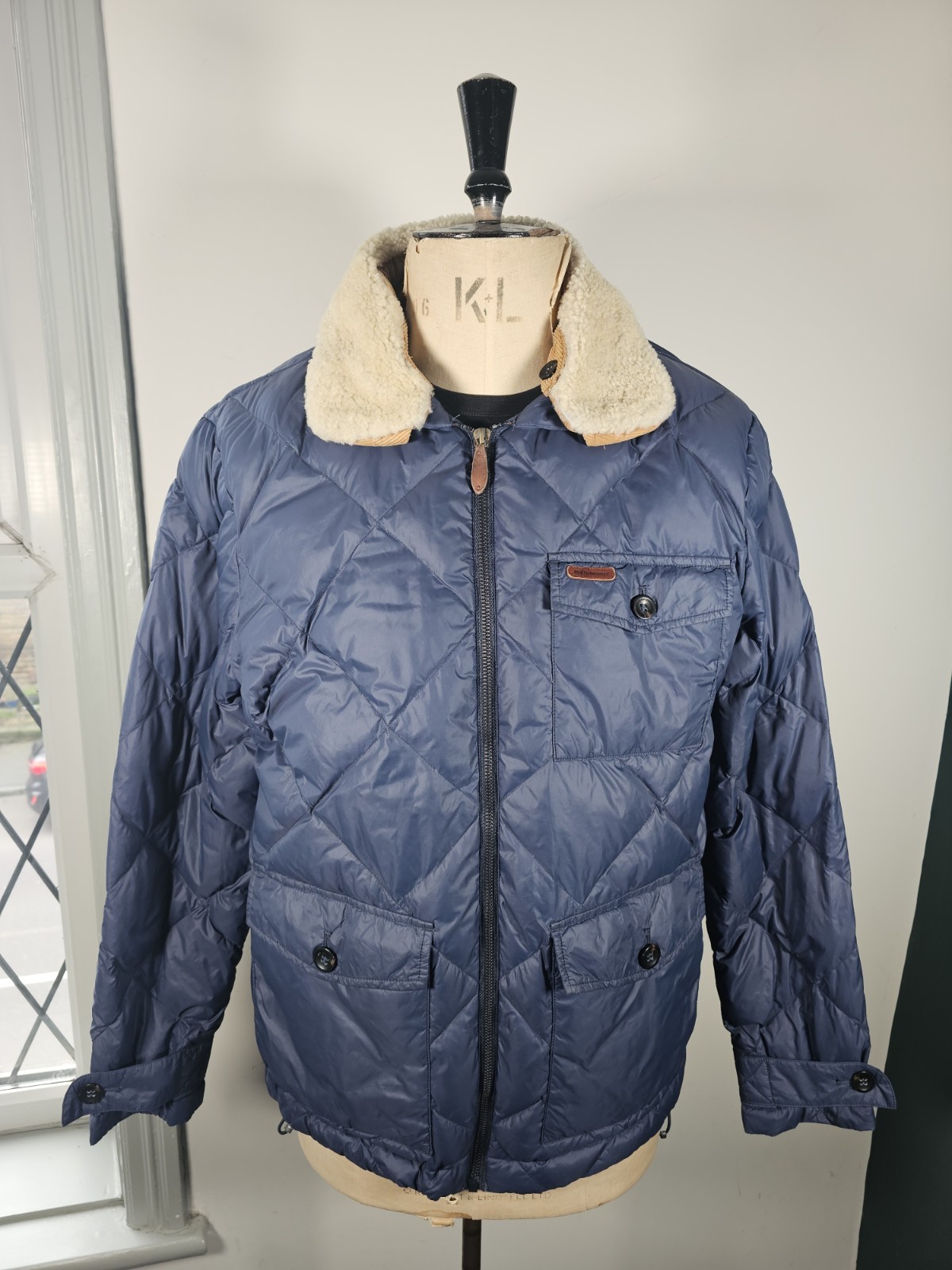 Peak Performance Down Jacket Men's Large Blue Fra… - image 1