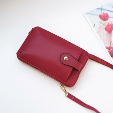 Mini Crossbody Cell Phone Bag Compact Shoulder Strap Wallet Pouch Purse Holder