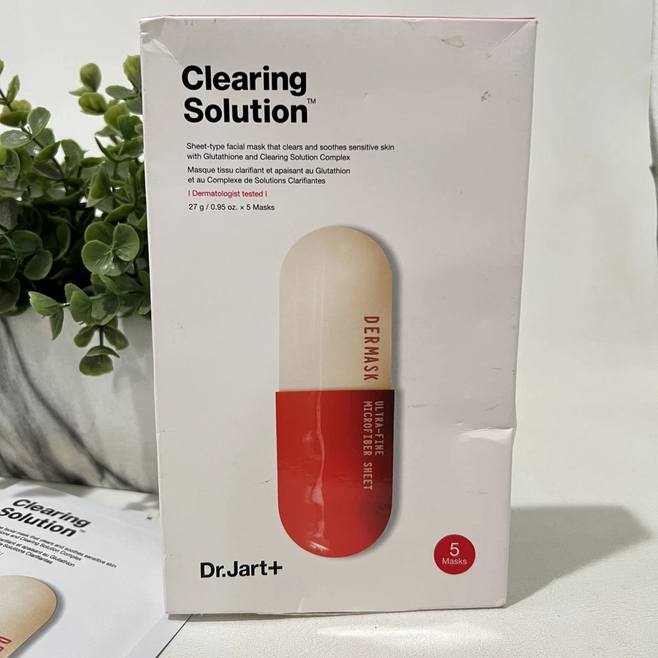 Máscara facial Dr. Jart+ Dermask Clearing Solution 27 g/0,95 oz x 5 máscaras - Imagem 2 de 4