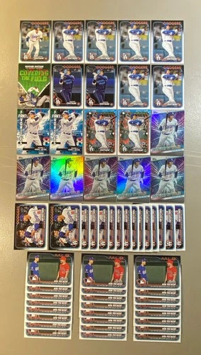 Shohei Ohtani 2024 Topps Investors Lot Of 59 Cards; Variation Foil Inserts Base