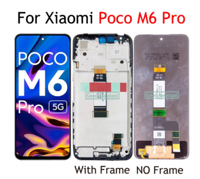 6.79'' Black For Xiaomi Poco M6 Pro 5G LCD Display Touch Screen Digitizer+Frame