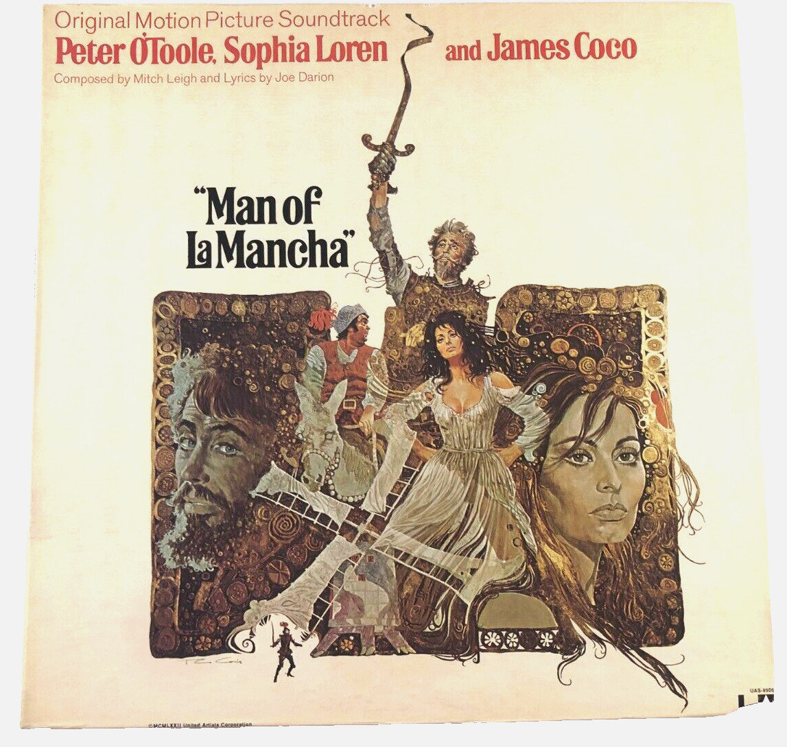 Man of La mancha original motion picture soundtrack lp united artists UAS-9906