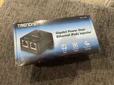 NEW (Sealed) TRENDnet TPE-113GI Gigabit Power Over Ethernet PoE Injector 