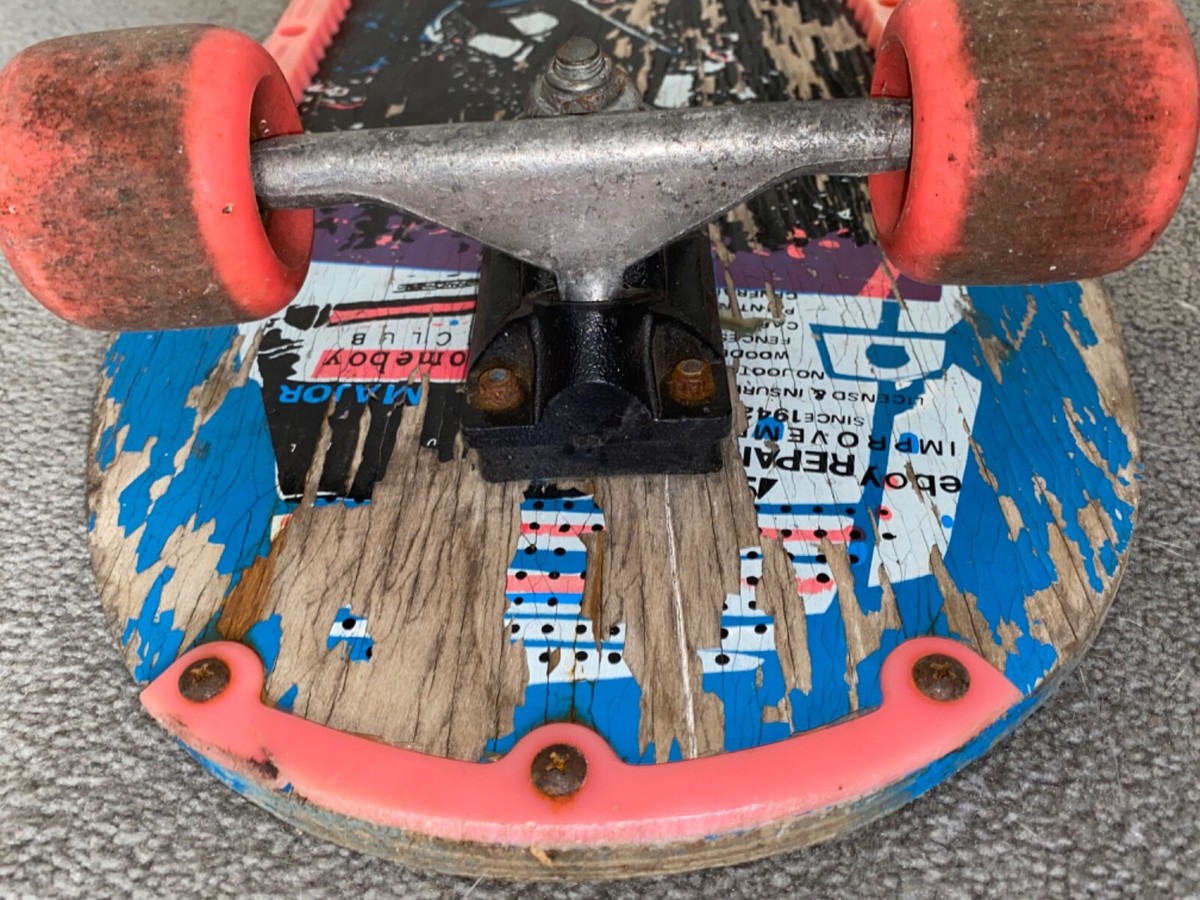 レア 雰囲気◎】80-90's POORHOUSE SKATEBORDS