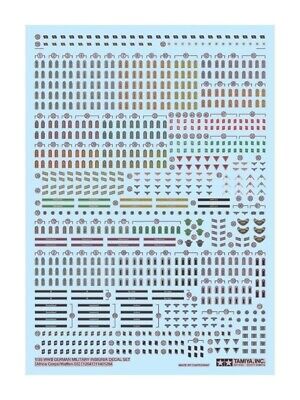 Tamiya 12625 WWII German Insignia Decal Set for 1/35 and 1/16 scale figures Tamiya 12625 WWII German Insignia Decal Set for 1/35 and 1/16 scale figures