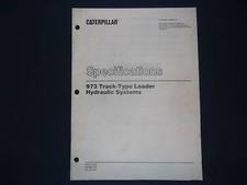 Cat Caterpillar 973 Pala Cingolata Manuale Di Specifiche Idrauliche Senr4737
