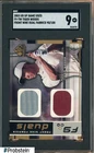 2003 SP Game Used Golf Front Nine Tiger Woods Dual Patch 90/100 SGC 9 MINT