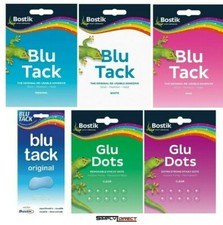 BOSTIK TAK STICKY ADHESIVE BLUE TACK BLU TAC BLUTACK BLUETAC
