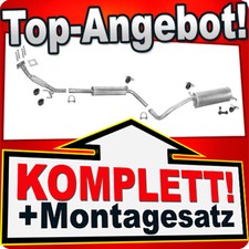 Auspuff für SKODA FABIA 1.0 1.4 Schrägheck Stufenheck 99-03 +Rohr Auspuffanlage