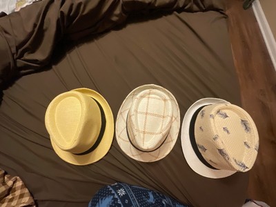three nice fedoras 100 % paper size 52 cm, 6 1/2, 20 1/2 '' circumference