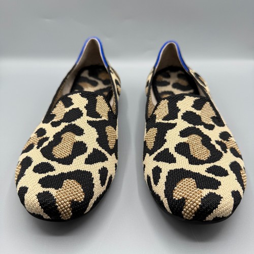 Rothy’s The Loafer Womens 9.5 Desert Cat Knit Slip On Shoes Round Flats - Picture 4 of 13