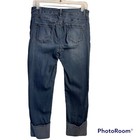 1822 Women’s Cuffed Jeans 8 Blue Taylor Raw Hem Capri Stretch Comfort — photo 2