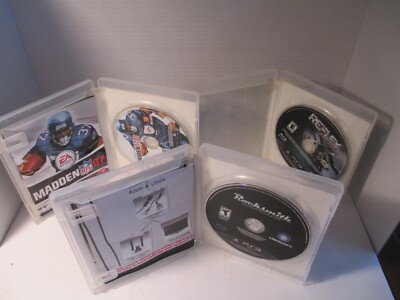 Lot 3 Games PlayStation PS3 Rocksmith Reflex Madden 07          C56