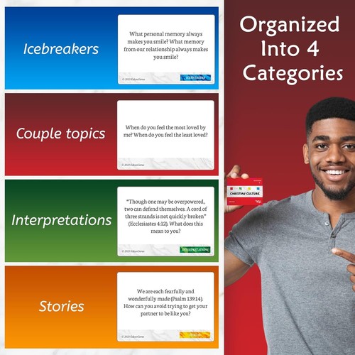 Christian Culture Couples Edition NEW CARD Game Conversation Starters Ages 18+ - Picture 4 of 6