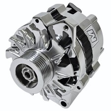 March Performance Ultra Series Cs130 Alternator 140 Amp 1 Wire Chrome Right