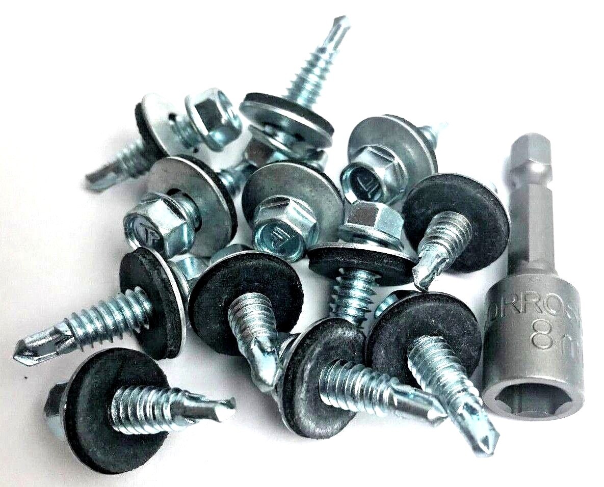 22MM STITCHER TEK SCREWS ROOFING BOLTS FIX CORRUGATED SHEET METAL eBay