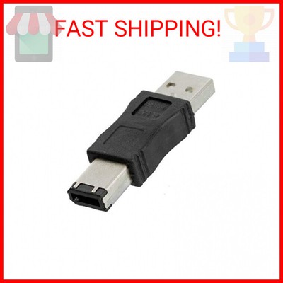 Firewire IEEE 1394 6 Pin Male to USB A Male Convertor Jack M/M Adapter