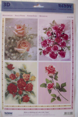 Motivbogen und Stanzbogen - Hochzeit Geburtstag - Reddy Creative Cards - s. Bild