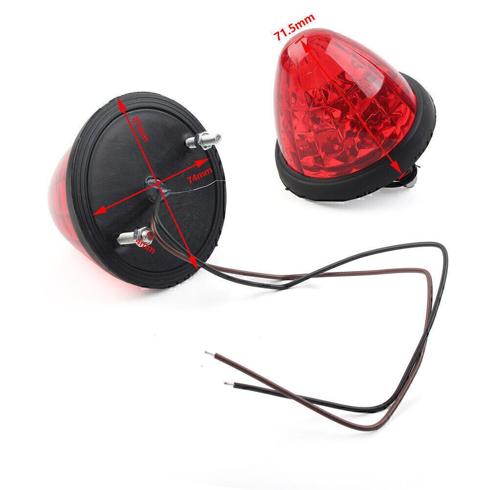 Green LED Side Marker Light Indicator Turn Signal For Truck Trailer