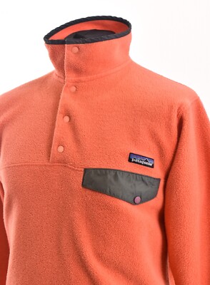 PATAGONIA Men's Synchilla Snap T Fleece Jacket Salmon Pink One
