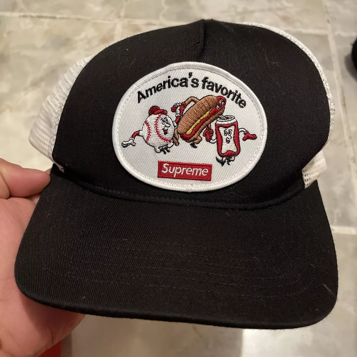 LV SUPREME TRUCKER HAT, Men's Fashion, Watches & Accessories, Caps