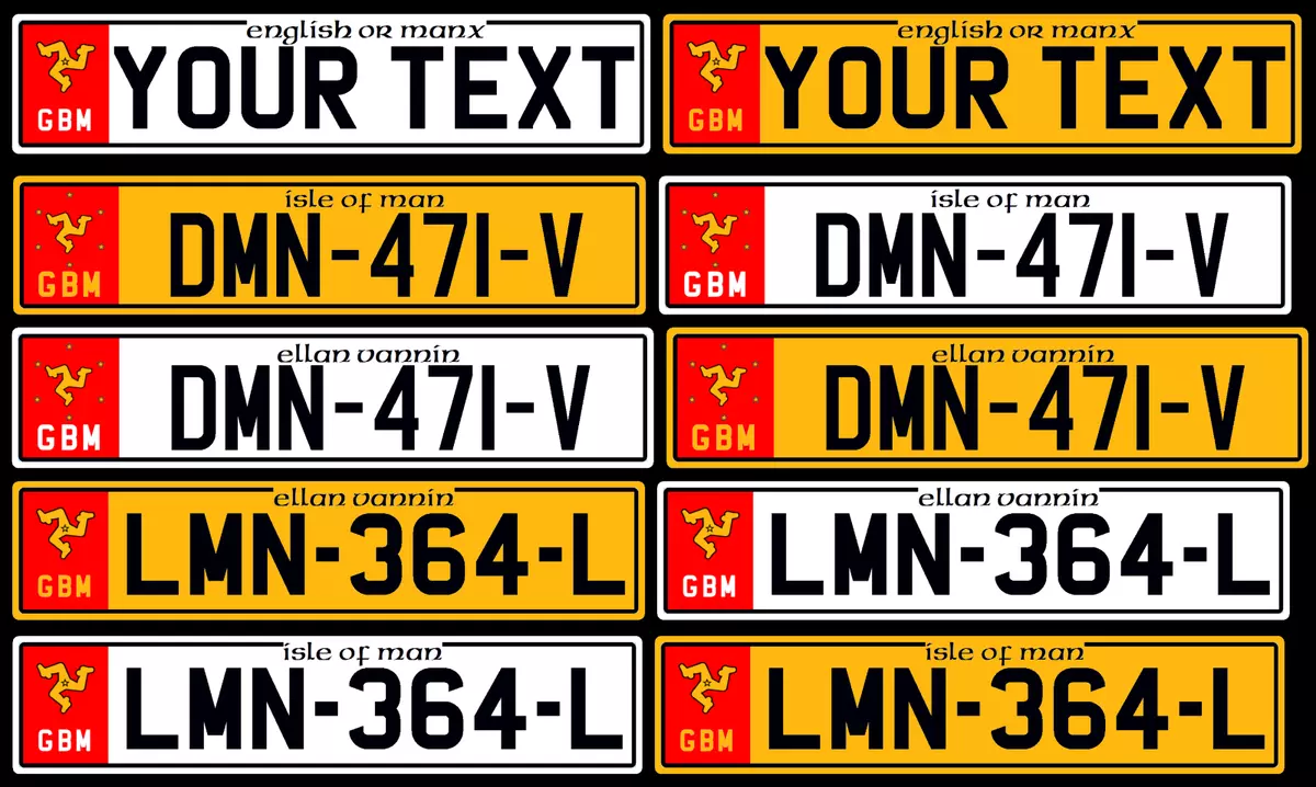 English 2024 license plate