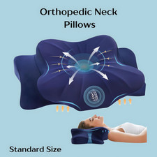 Ergonomic Cervical Memory Foam Pillow for Neck Shoulder Pain Relief, Queen Size