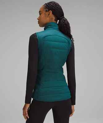 Lululemon Womens Storm Teal Down For It All Vest Running 700